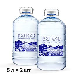 Вода питьевая Baikal 430 негазированная 5 л (2 штуки в упаковке)