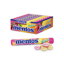 Драже жевательные Mentos ассорти 24 штуки по 37.5 г