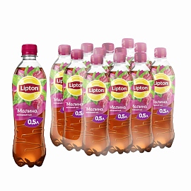 Чай холодный Lipton малина 0.5 л (12 штук в упаковке)