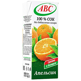 Сок АВС апельсиновый 0.2 л