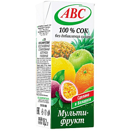 Сок АВС мультифруктовый 0.2 л