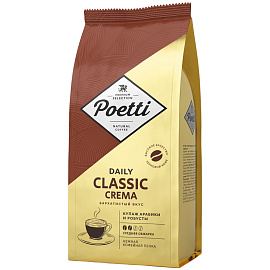 Кофе в зернах POETTI "Daily Classic Crema" 1 кг, 18103