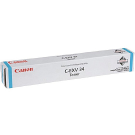 Картридж лазерный Canon C-EXV34 3783B002 голубой оригинальный