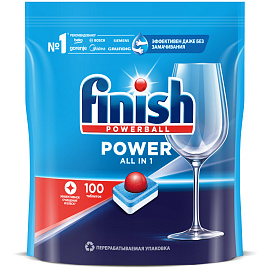 Таблетки для посудомоечных машин Finish Power (100 штук в упаковке)