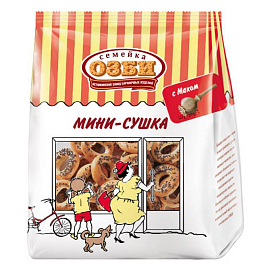 Мини-сушки Семейка Озби с маком 150 г