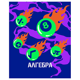 Тетрадь предметная 48л. BG "Неоновые истории" - Алгебра, неоновая краска