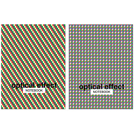 Бизнес-блокнот А5, 64л., ЛАЙТ BG "Optical effect", метализация, глянцевая ламинация