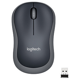 Мышь беспроводная Logitech M185 серая (910-002238)