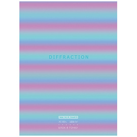 Записная книжка А5 80л. BG "Diffraction", матовая ламинация, блок в точку