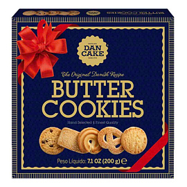 Сливочное печенье DANESITA "Butter Cookies Dan Cake", 200 г, ПОРТУГАЛИЯ, 4120020