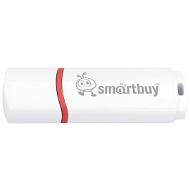 Флешка USB 2.0 32 ГБ Smartbuy Crown белая (SB32GBCRW-W)