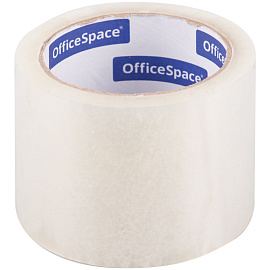 Клейкая лента упаковочная OfficeSpace, 72мм*66м, 40мкм, прозрачная, ШК