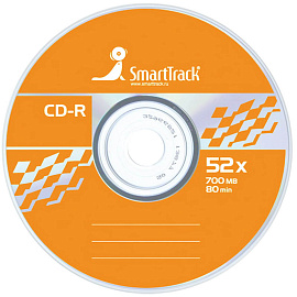 Диск CD-R 700Mb Smart Track 52x Cake Box (50шт)