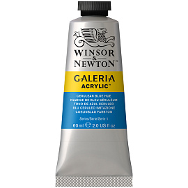 Краска акриловая художественная Winsor&Newton "Galeria", 60мл, туба, лазурь