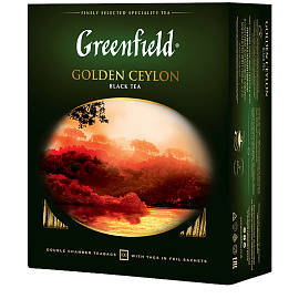 Чай черный Greenfield Golden Ceylon 100 пакетиков