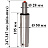 Газлифт для кресла 100/195 мм 2 класс (хромированный) Фото 0