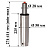 Газлифт для кресла 140/225 мм 2 класс (хромированный) Фото 0