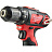 Дрель-шуруповерт ударная аккумуляторная Milwaukee M12 BDD-202C (4933441915) Фото 4