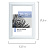 Рамка 10х15 см небьющаяся, багет 17,5 мм, пластик, BRAUBERG "Colorful", белая, 391239 Фото 2