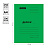 Скоросшиватель OfficeSpace "Дело", картон мелованный, 300г/м2, зеленый, пробитый, до 200л. Фото 0